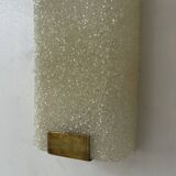 Pair of vintage wall lights, granite perspex and brass, France 1960