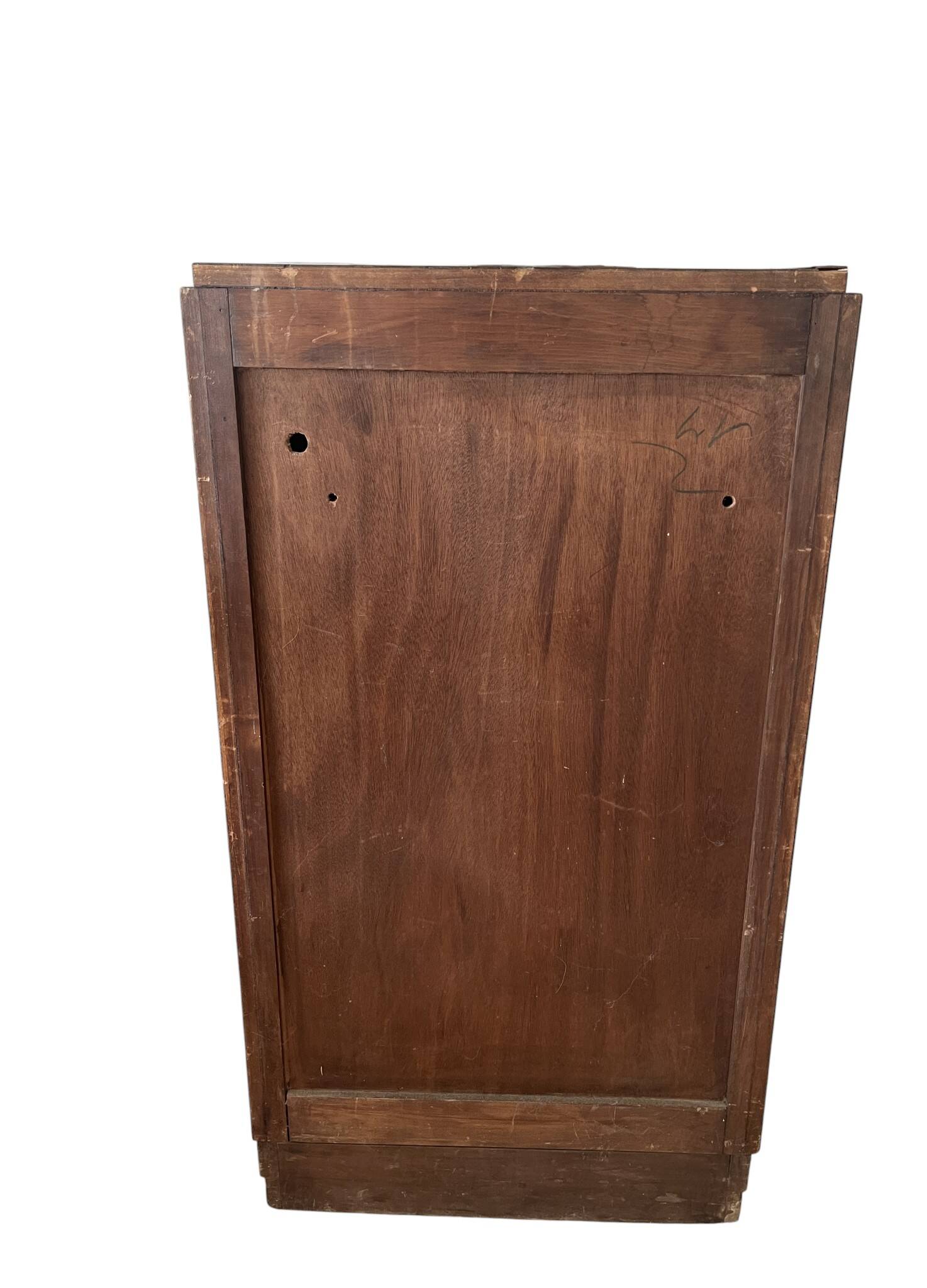 Art déco, meuble confiturier placage palissandre vers 1930