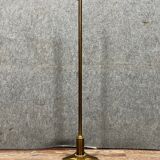 Pied de lampadaire tripode années 50 en laiton et bronze doré, Maison Charles