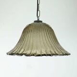 Suspension vintage briloner leuchten verre de murano et métal années 1970