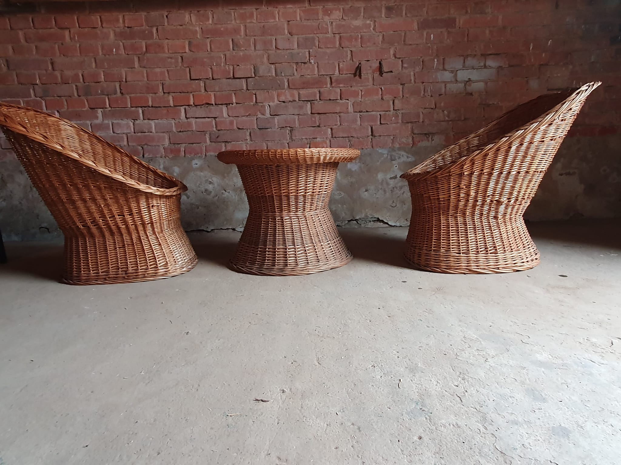 Vintage wicker living room set