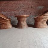 Vintage wicker living room set
