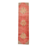 Red & Cream Classic Turkish Runner Rug, 75x296Cm
