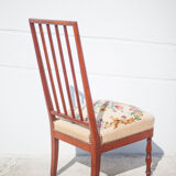 Wooden nurse chair with upholstery seat