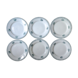 Set of 6 dinner plates of Saint Amand 50s