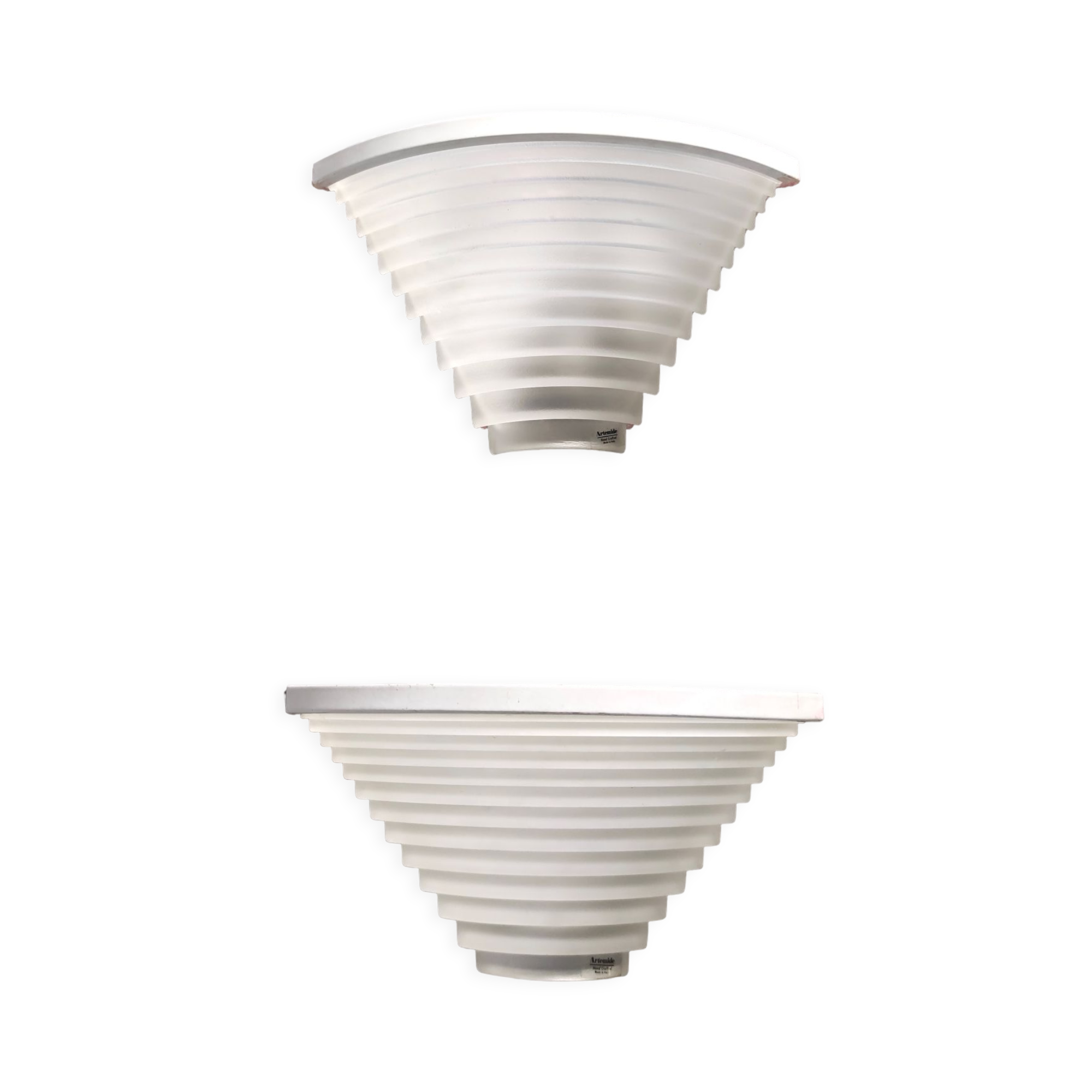 Pair of Postmodern Egisto Corner Sconces by Angelo Mangiarotti for Artemide