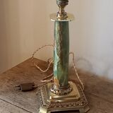 Pied de lampe marbre et bronze ancien 19e siècle