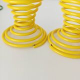 Set of 6 spring, spiral egg cups
