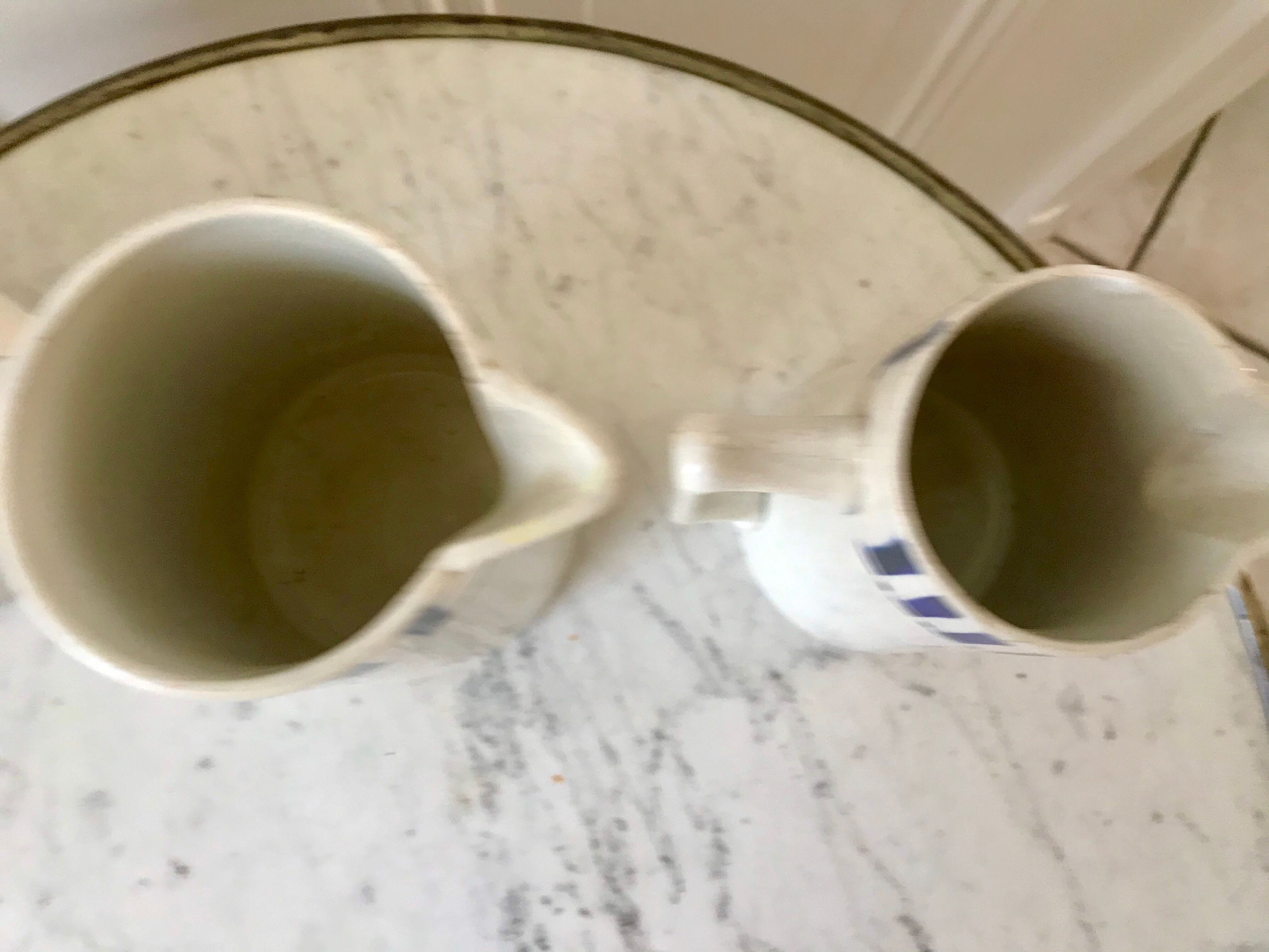 trio of earthenware pitchers CM Paris model "Monique" 30s