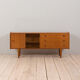 Vintage Scandinavian sideboard with 3 drawers and sliding doors, 1960s