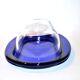Vintage cobalt blue glass butter dish