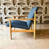 Ton brand armchair with Houlès fabric