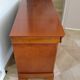 Cherry wood ogee chest of drawers - 4 drawers - 80s - long chest of drawers - Louis Philippe style