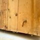 Secretary with a drop-leaf in pine and ebony, in Biedermeier style.