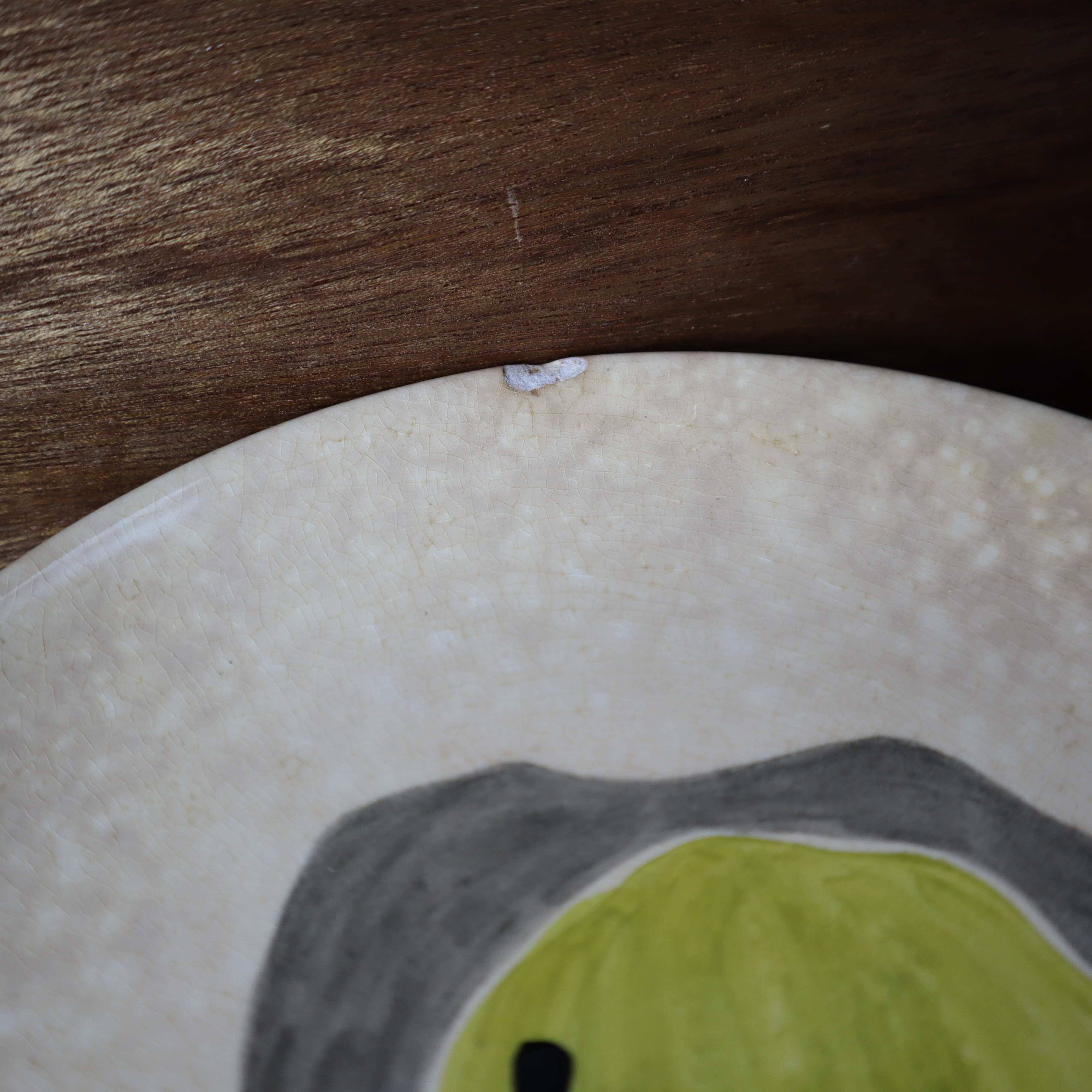 5 assiettes à dessert Villeroy et Boch peintes à la main