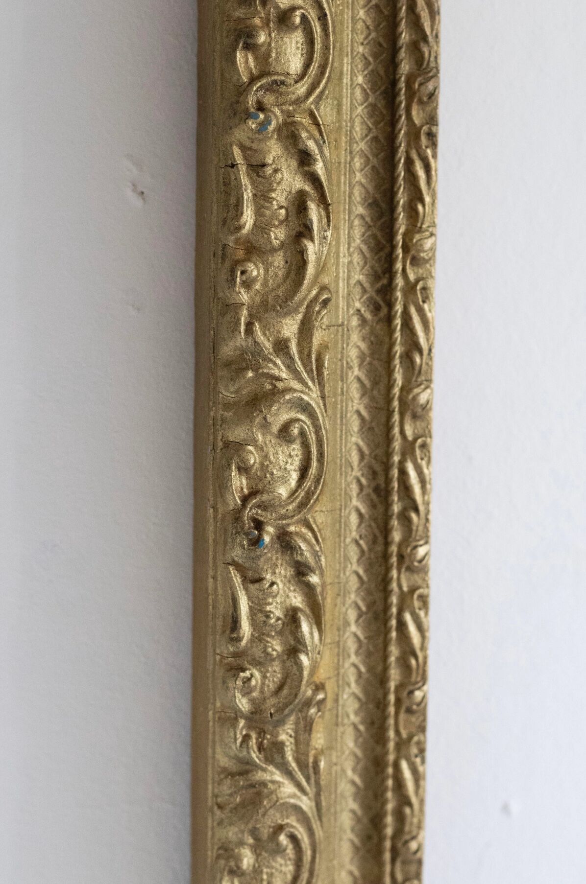 Old gilded wooden frame