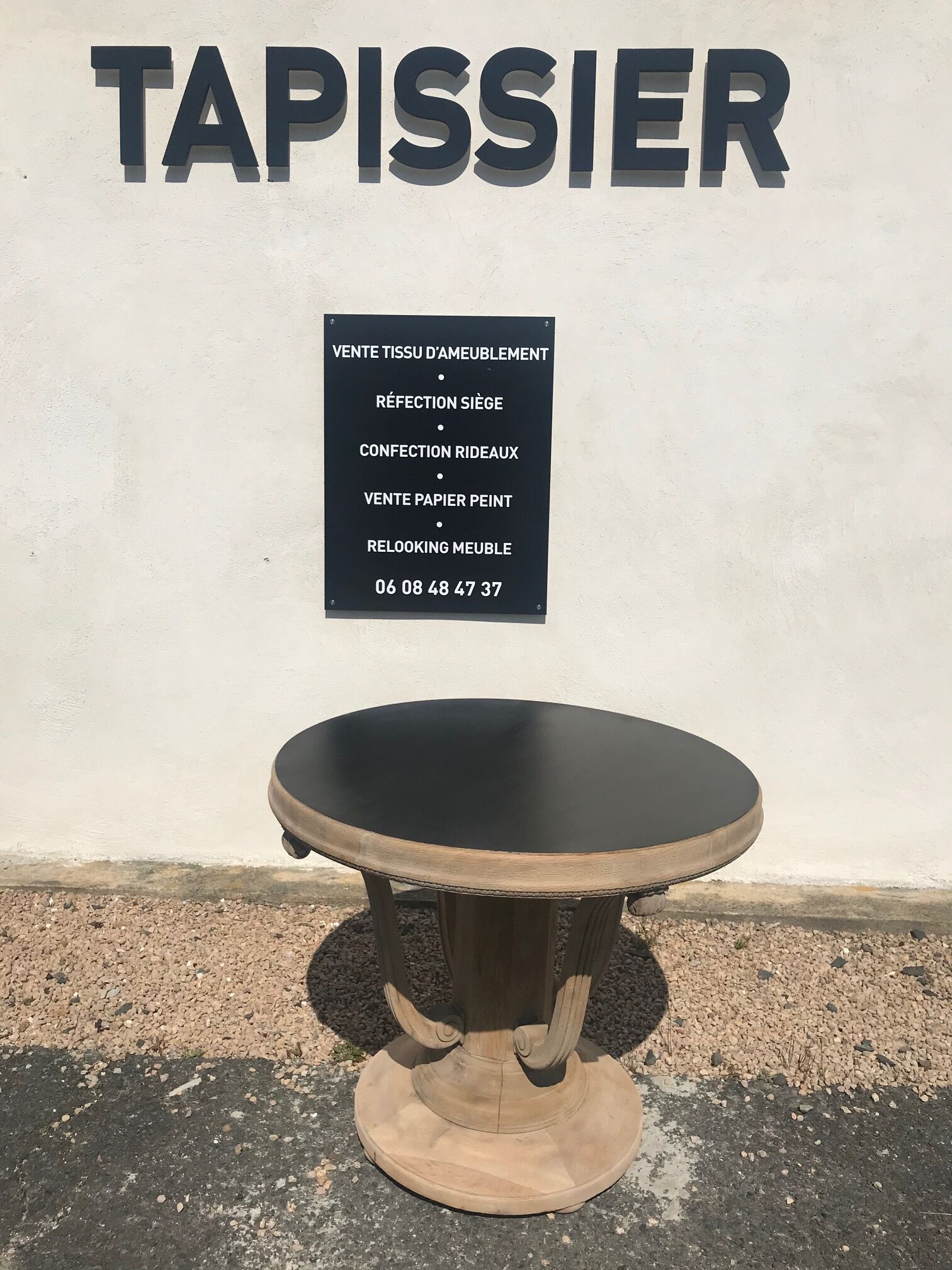 Art deco side table