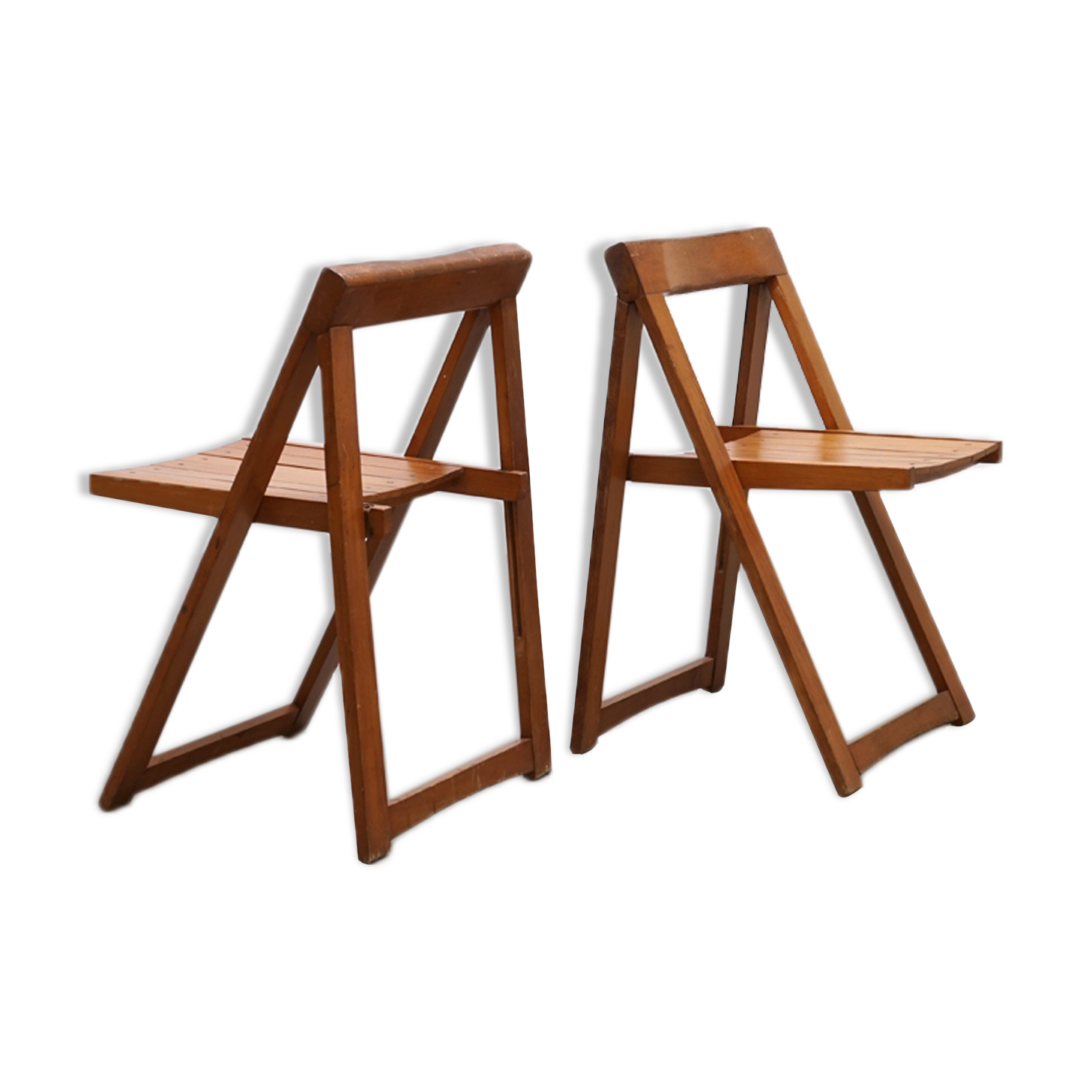Pair of folding chairs circa 1980