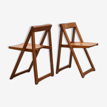 Pair of folding chairs circa 1980