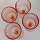 Pink rosé wine glasses