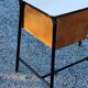 Office of 50/60s in formica base tubes black metal 3 drawers