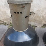 Pair industrial factory lamp