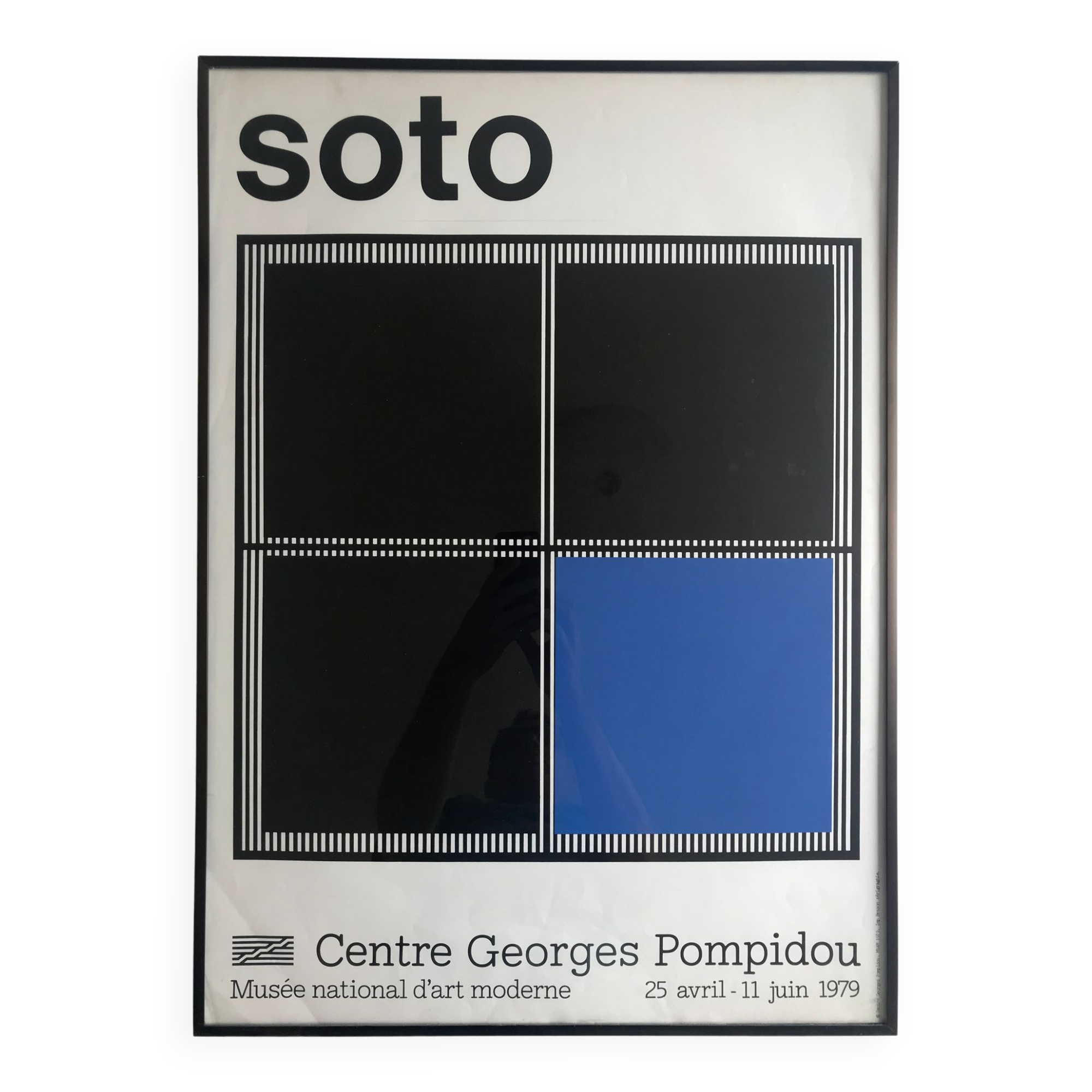 Original silkscreen poster by Jesús Rafael SOTO, Centre Georges Pompidou, 1979