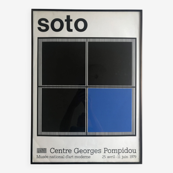 Original silkscreen poster by Jesús Rafael SOTO, Centre Georges Pompidou, 1979