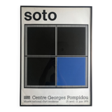 Original silkscreen poster by Jesús Rafael SOTO, Centre Georges Pompidou, 1979