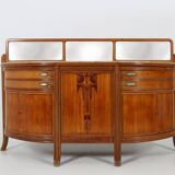 Exceptional hemisphere Art Nouveau Sideboard by Maurice Dufrene, France 1911