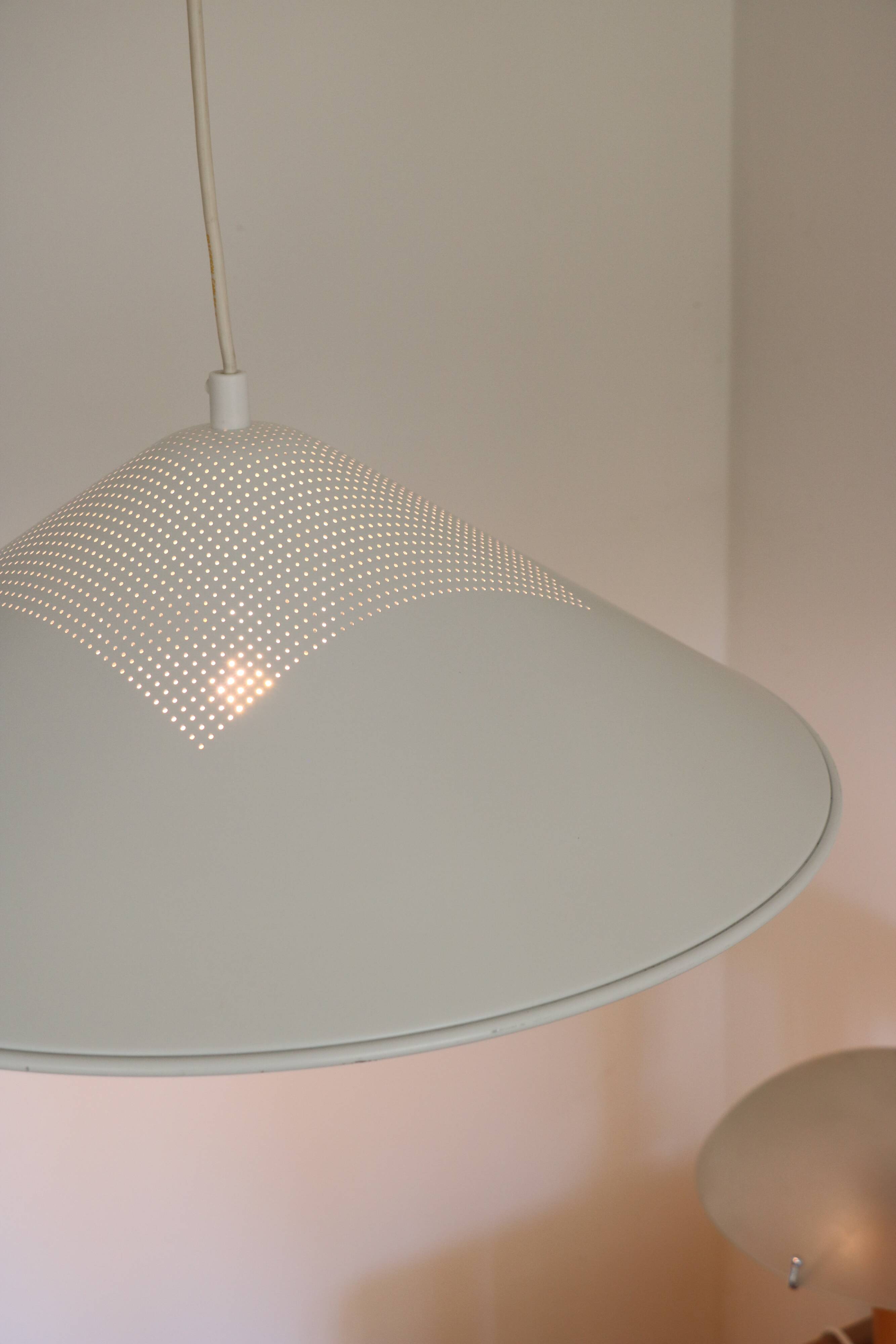 Lampe suspension scandinave Lux Light, métal blanc
