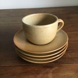 4 sandstone cups