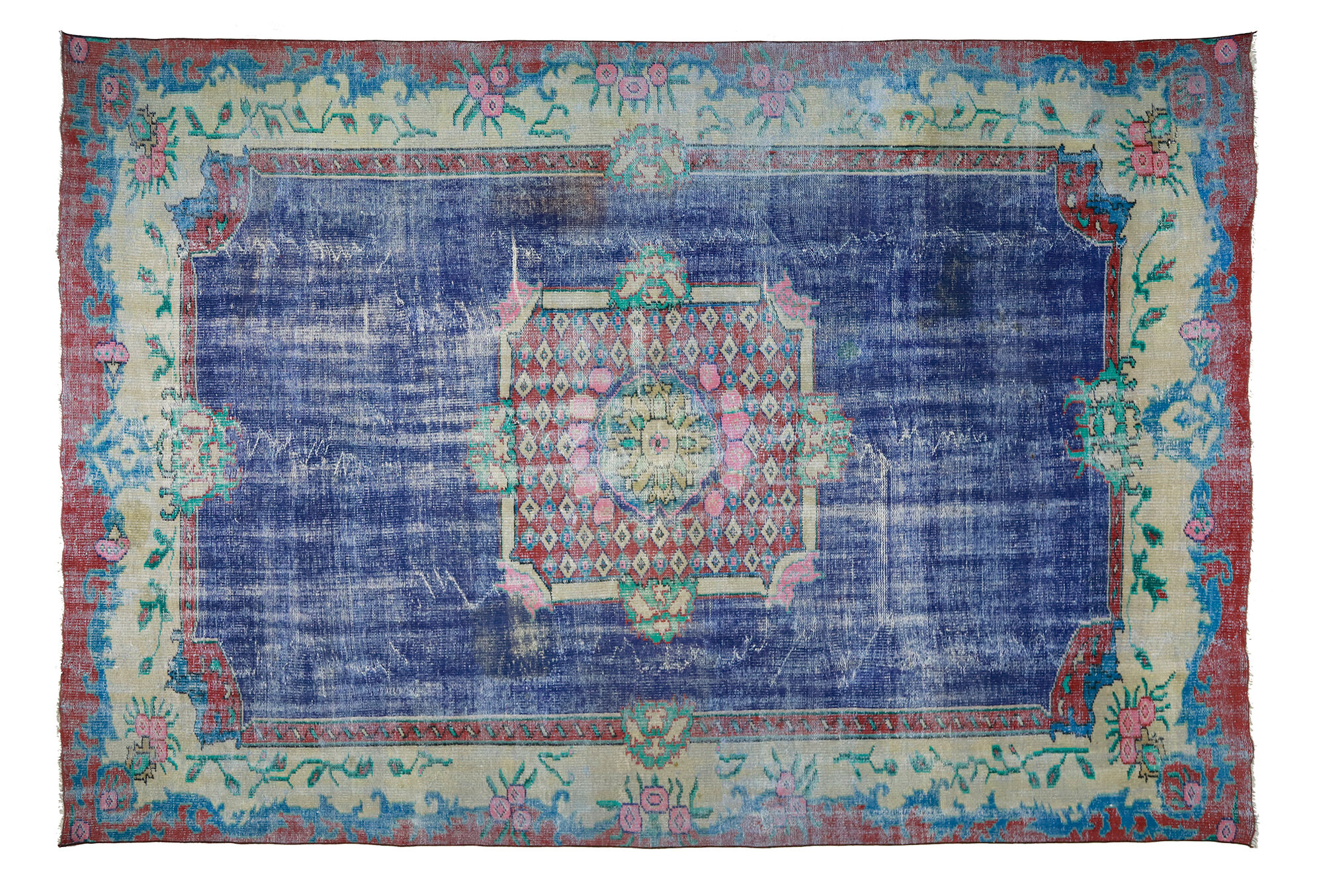 Anatolian handmade vintage rug 340 cm x 231 cm