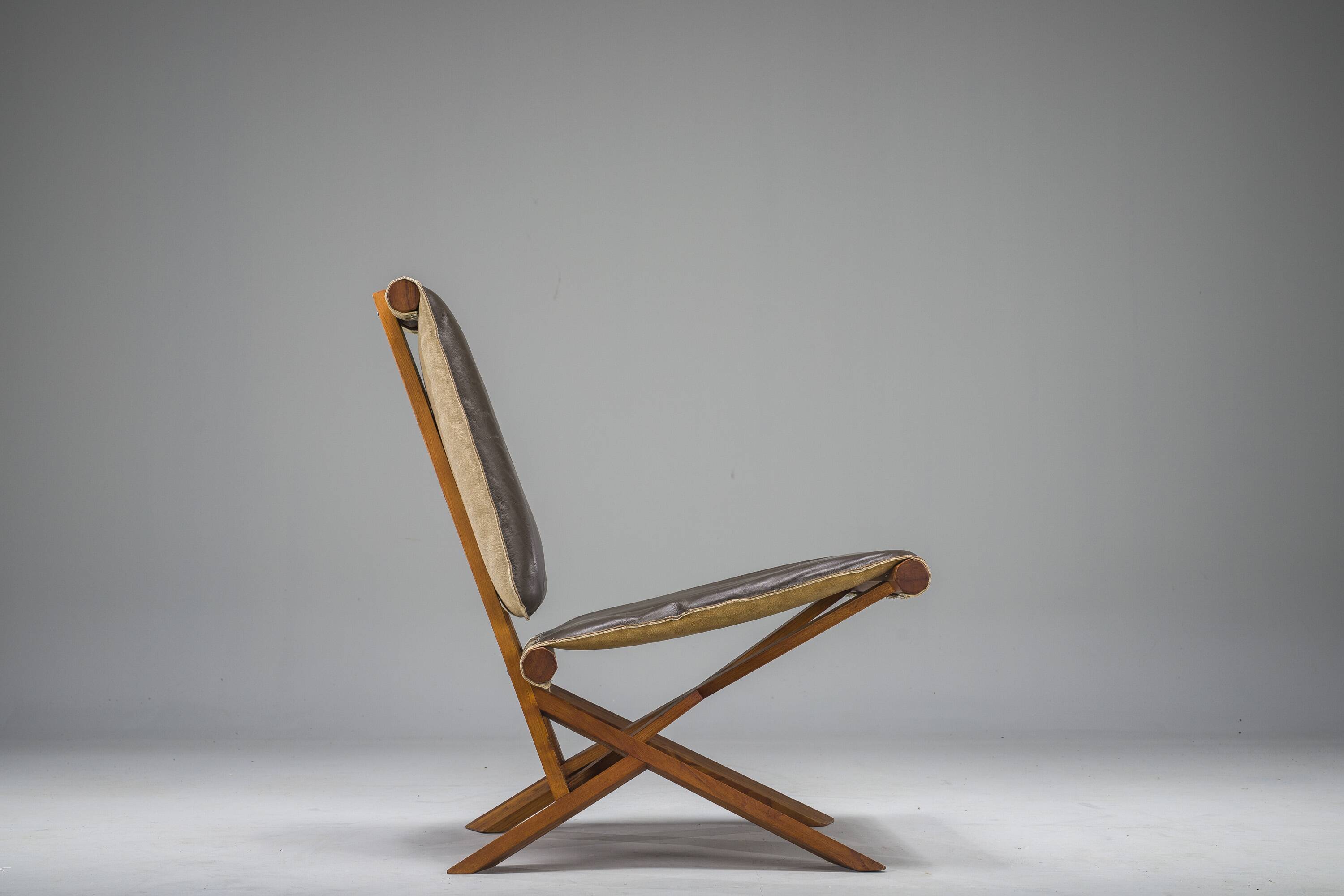 French S46 Dromadaire Chair by Pierre Chapo for Ebenisterie Seltz, 1970s