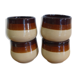 4 two-tone cups