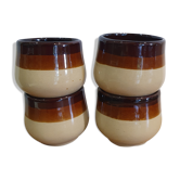 4 tasses bicolores