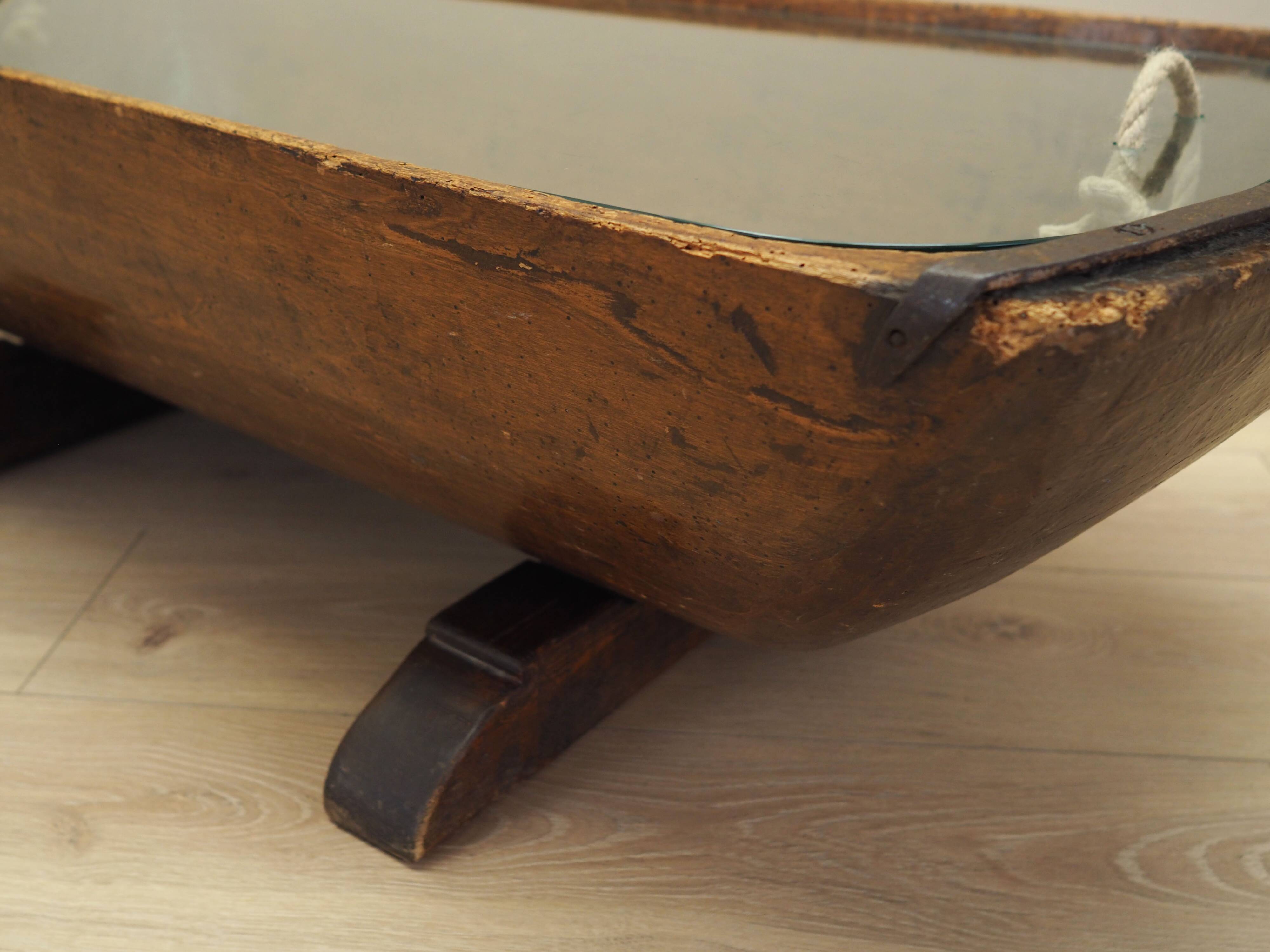 Pine coffee table, Italian design, 1960s, production: Italy