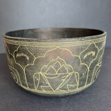Carved bronze cup