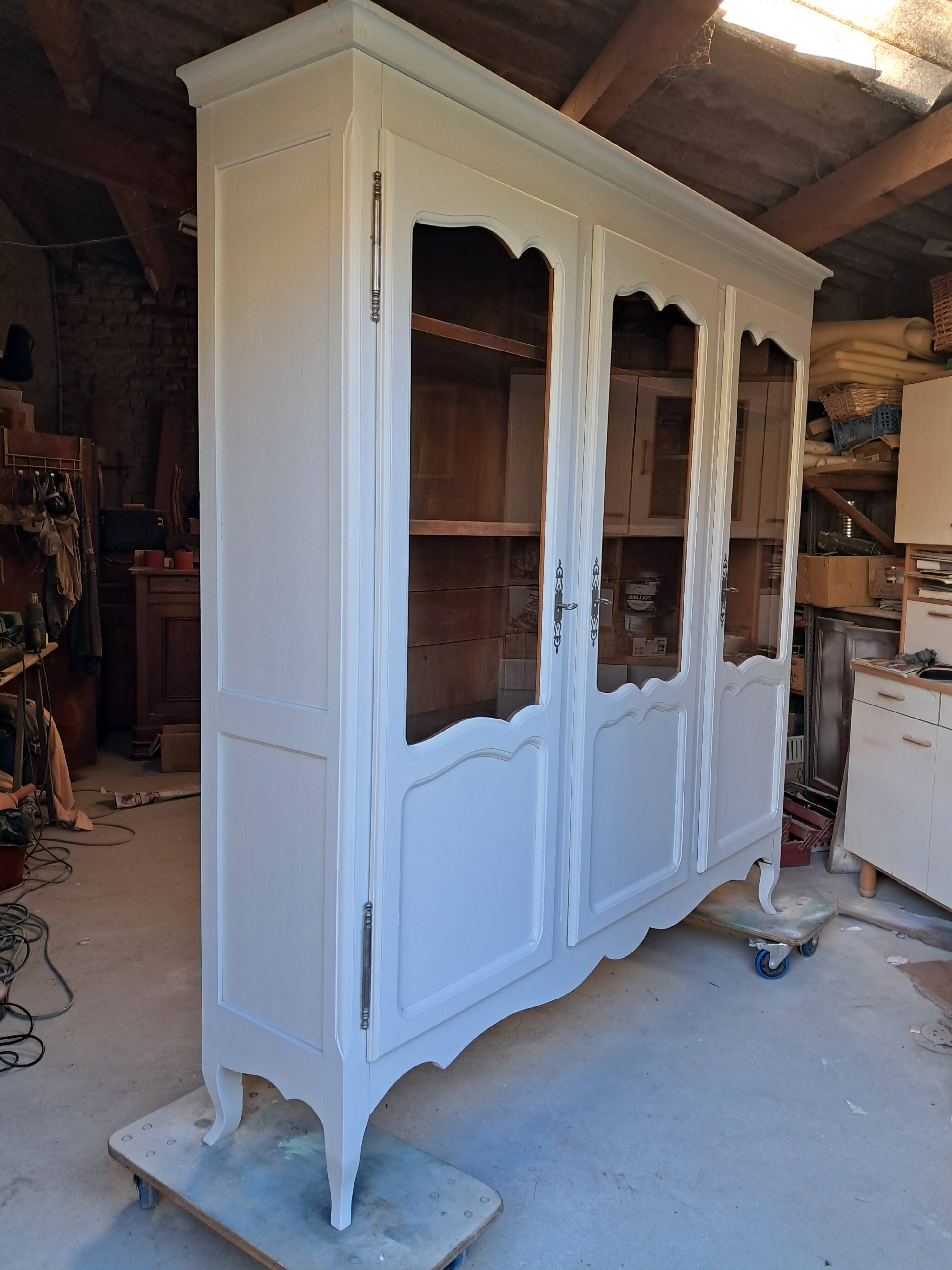 Small renovated beech bookshelf
