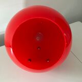 Red plexiglass lamp from the 80s