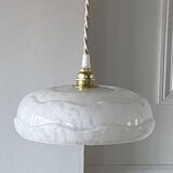 White Clichy glass pendant light