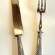 Silver-plated cutlery set with Minerva helmet, Paris
