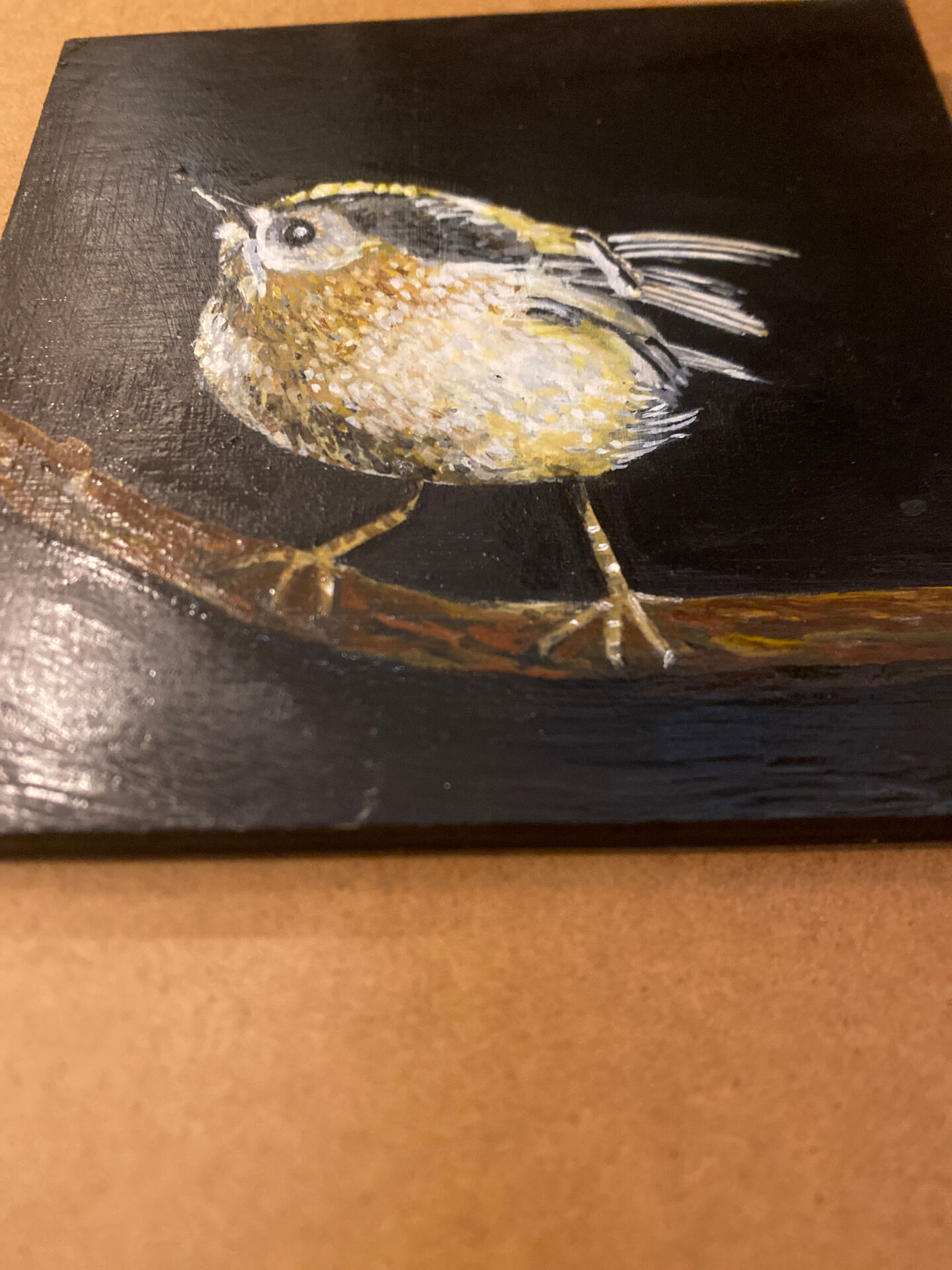 Bird painting - oil