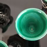 Ceramic liqueur service, zoomorphic, signed Vallauris