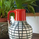Red and green vase West Germany