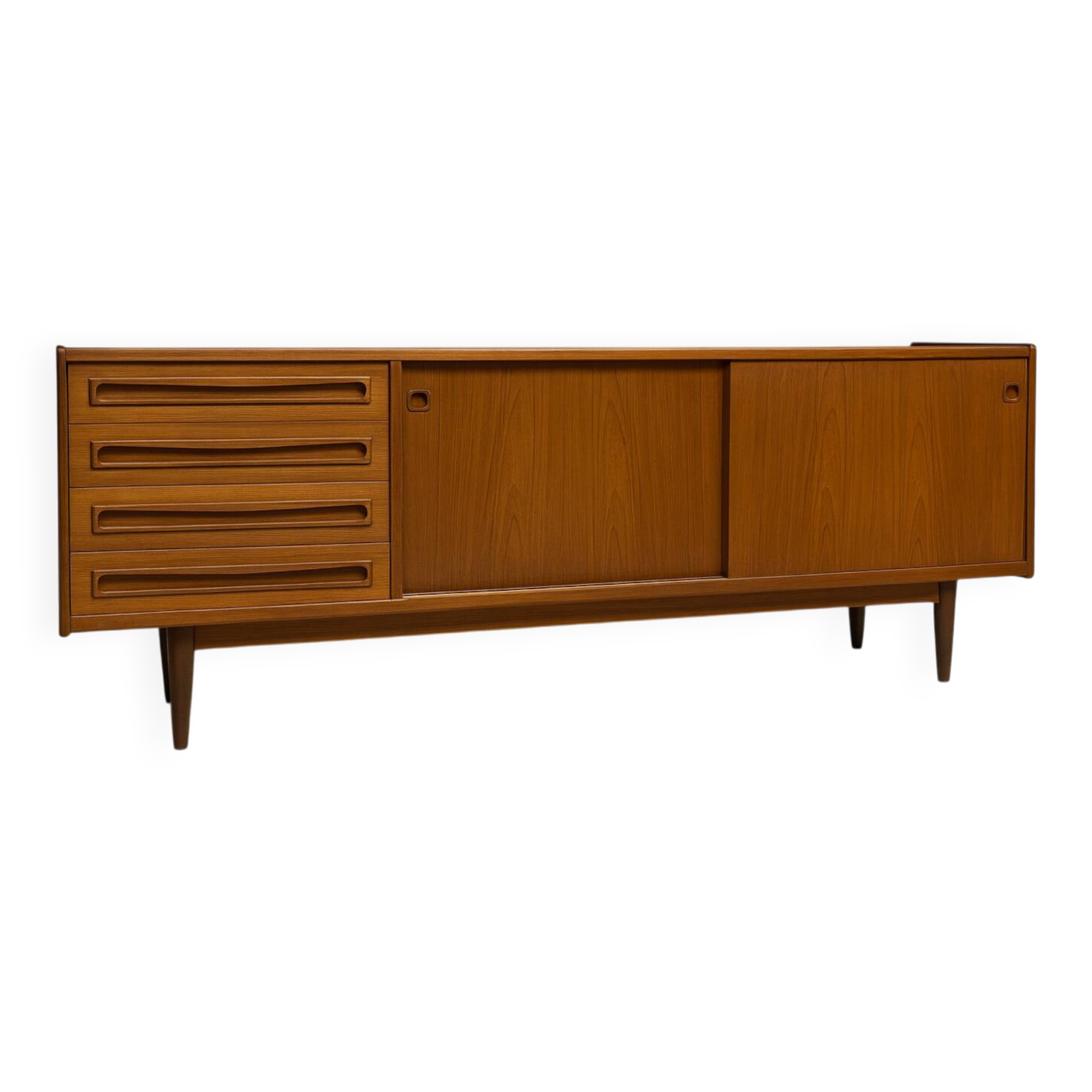 Vintage Scandinavian teak sideboard attributed to Johannes Andersen