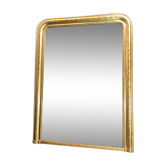 Miroir ancien 133x100cm doré à la feuille d'or