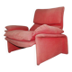 Vintage Red Velvet Armchair by Saporiti Italia, Italy