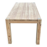 Table à manger scandinave rectangulaire rénovée en bois massif 200cm