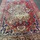 Tapis persan en laine peignée velours bordeaux 300x200